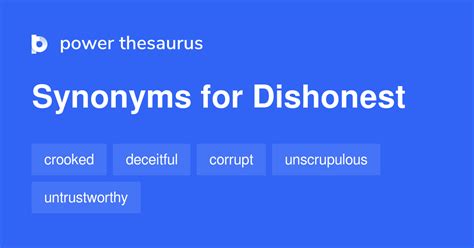 dishonest synonym